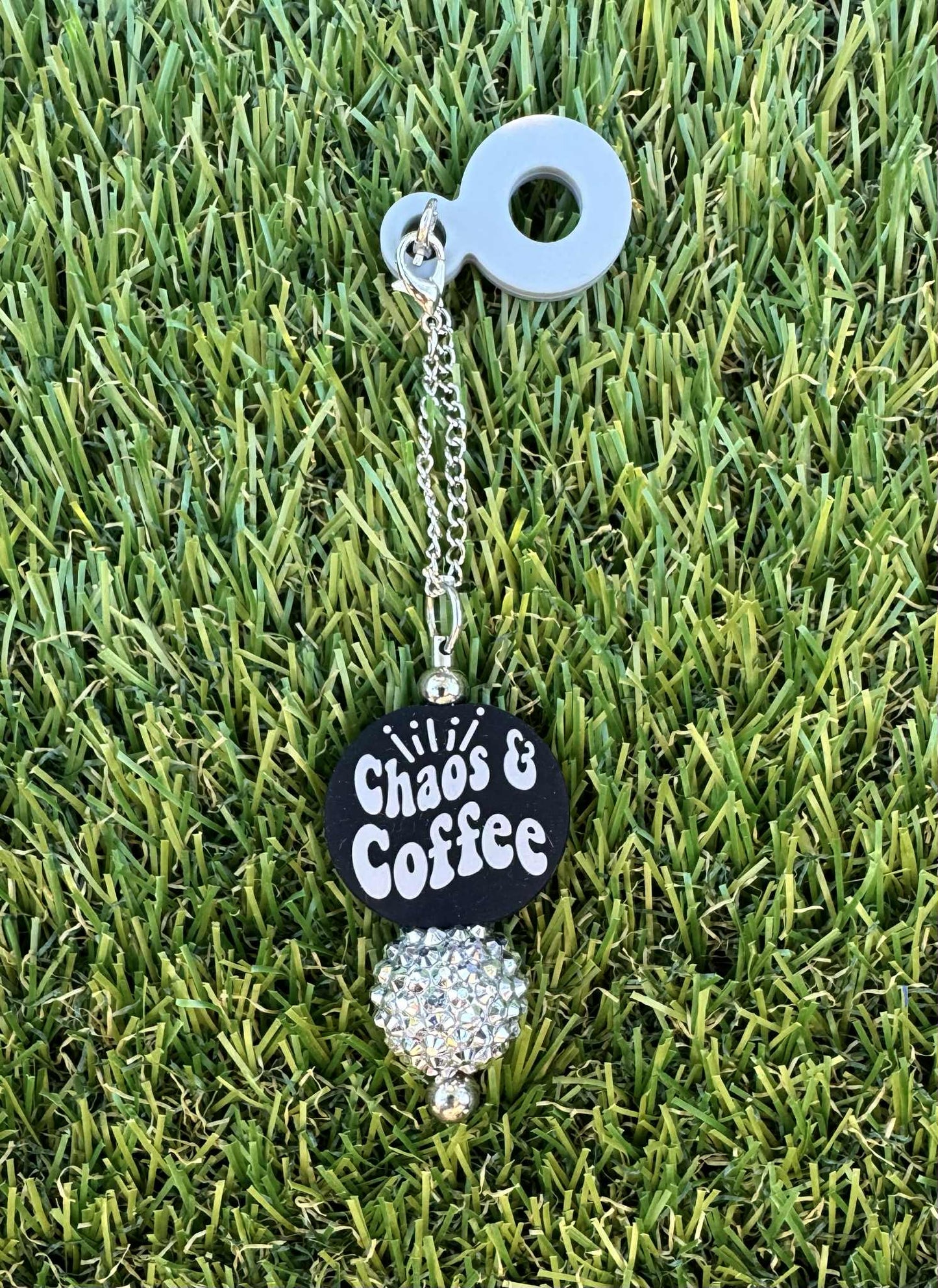 Chaos & Coffee Straw Charm