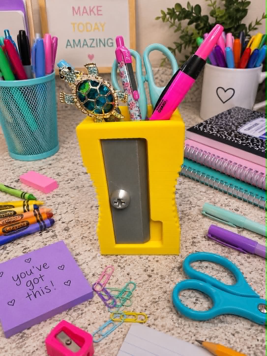 Pencil Sharpener Themed Materials Holder