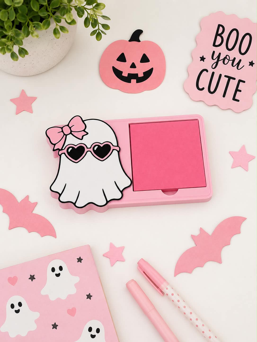 Cute Ghost Sticky Note Holder