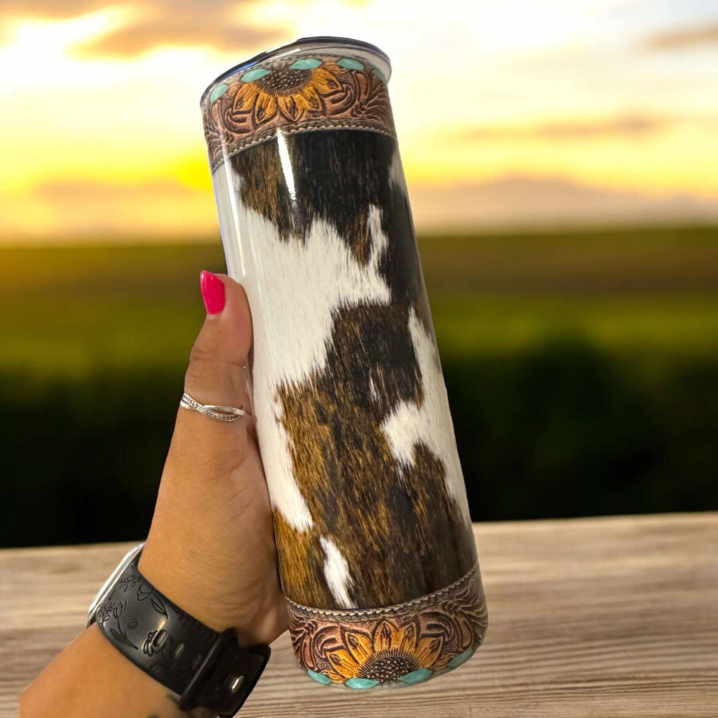 Cow Hide Tumbler