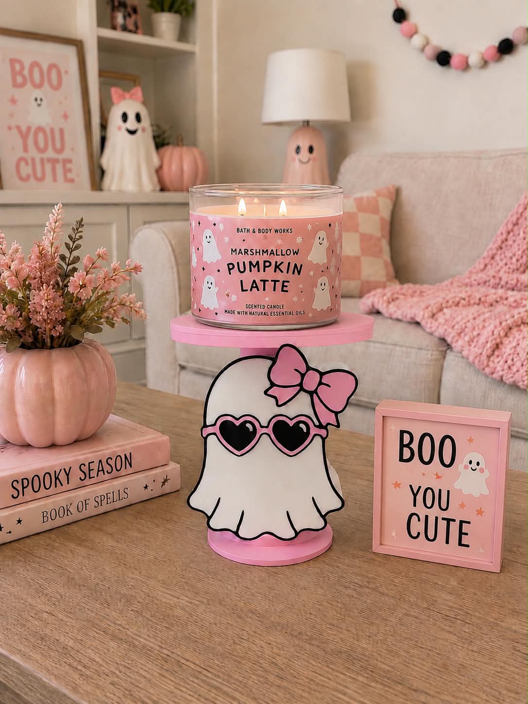 Girly Ghost Candle Holder