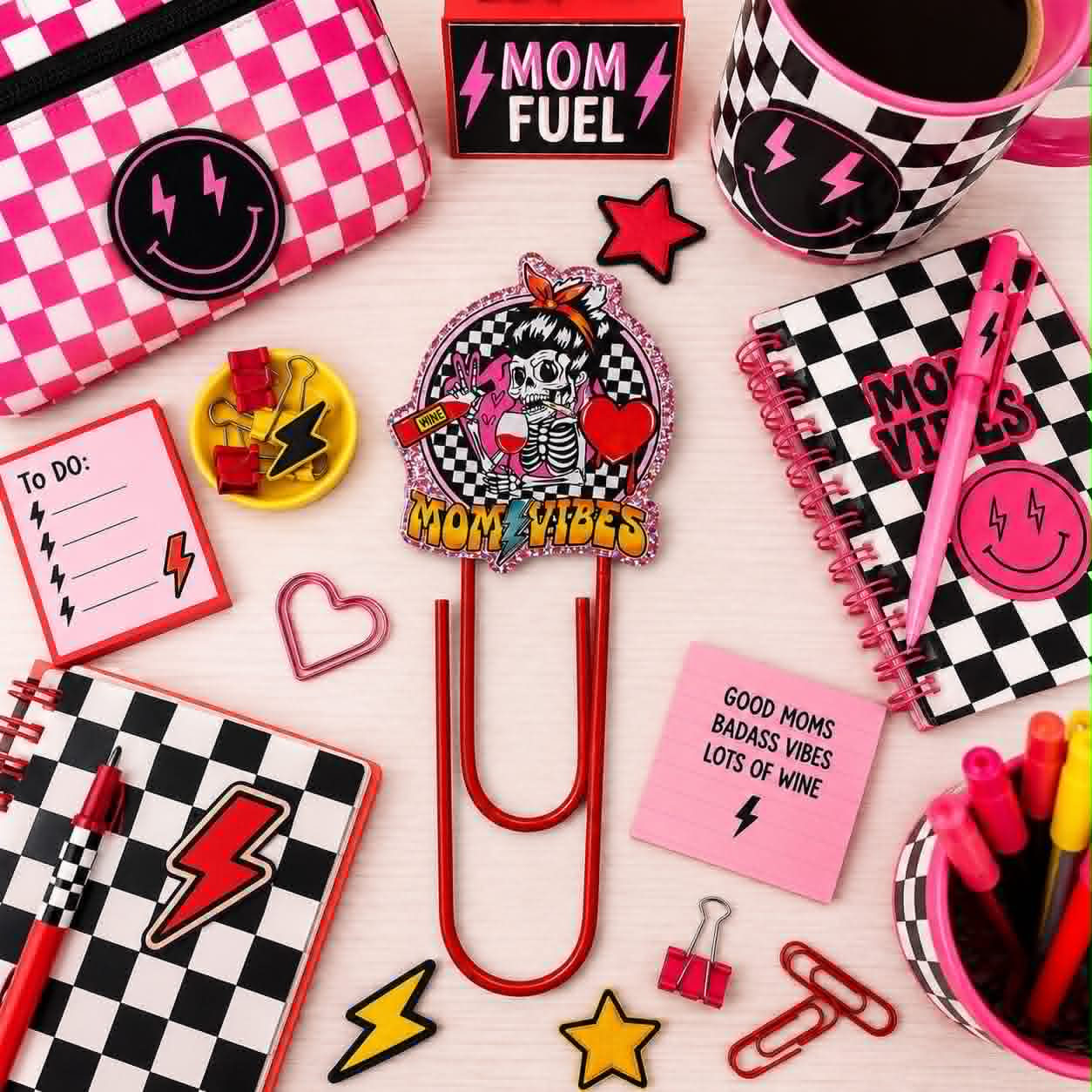 Mom VIbes Jumbo Paperclip/Bookmark
