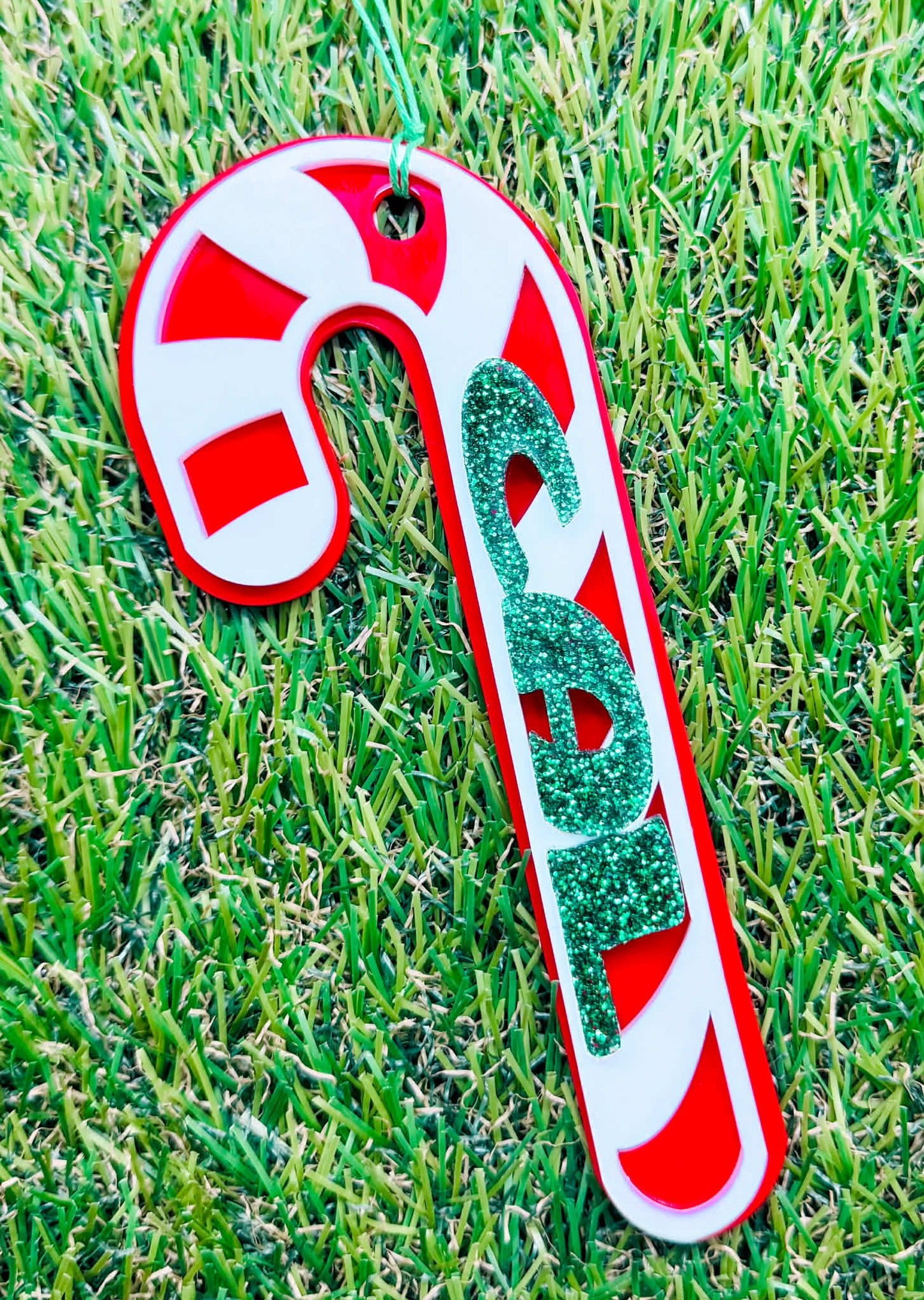 Candy Cane Name Ornament