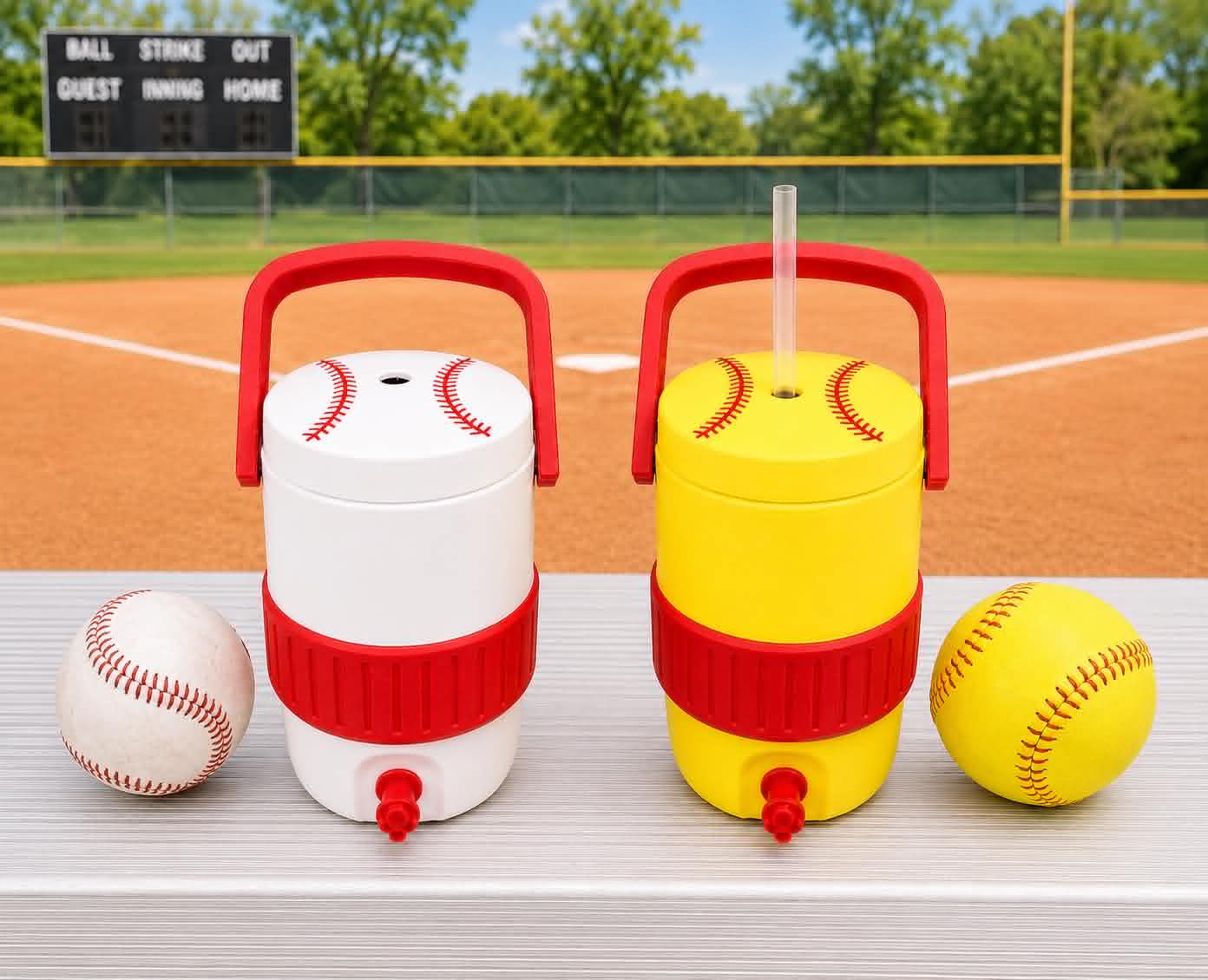 Baseball/Softball 3D Printed 12 oz Can Cooler Koozie