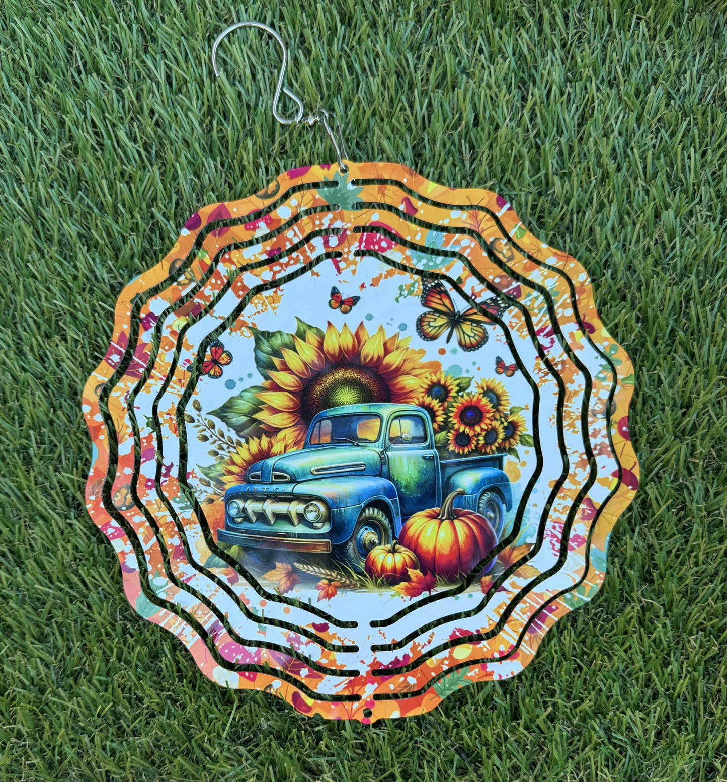 Country Truck Wind Spinner