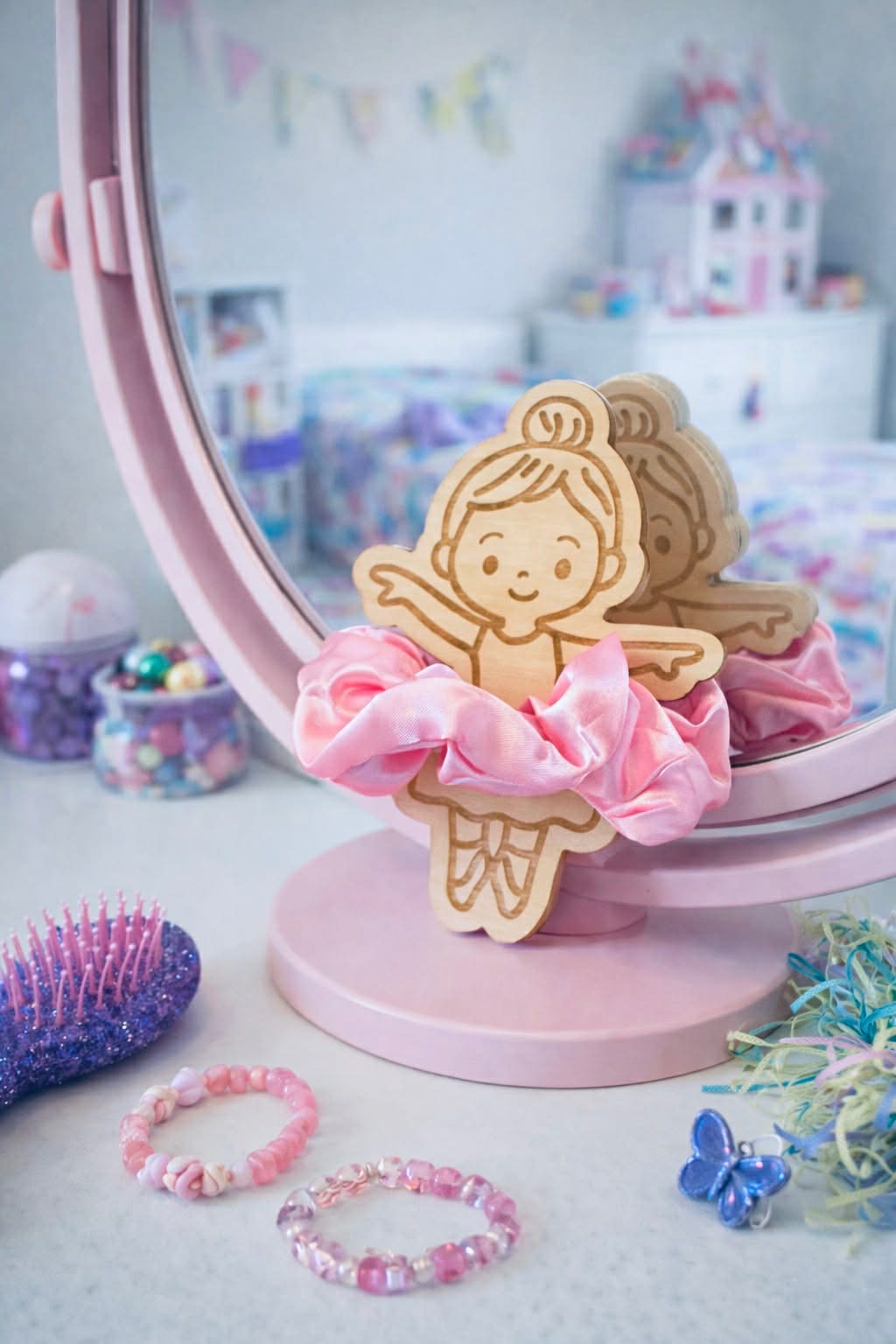 Ballerina Scrunchie Card