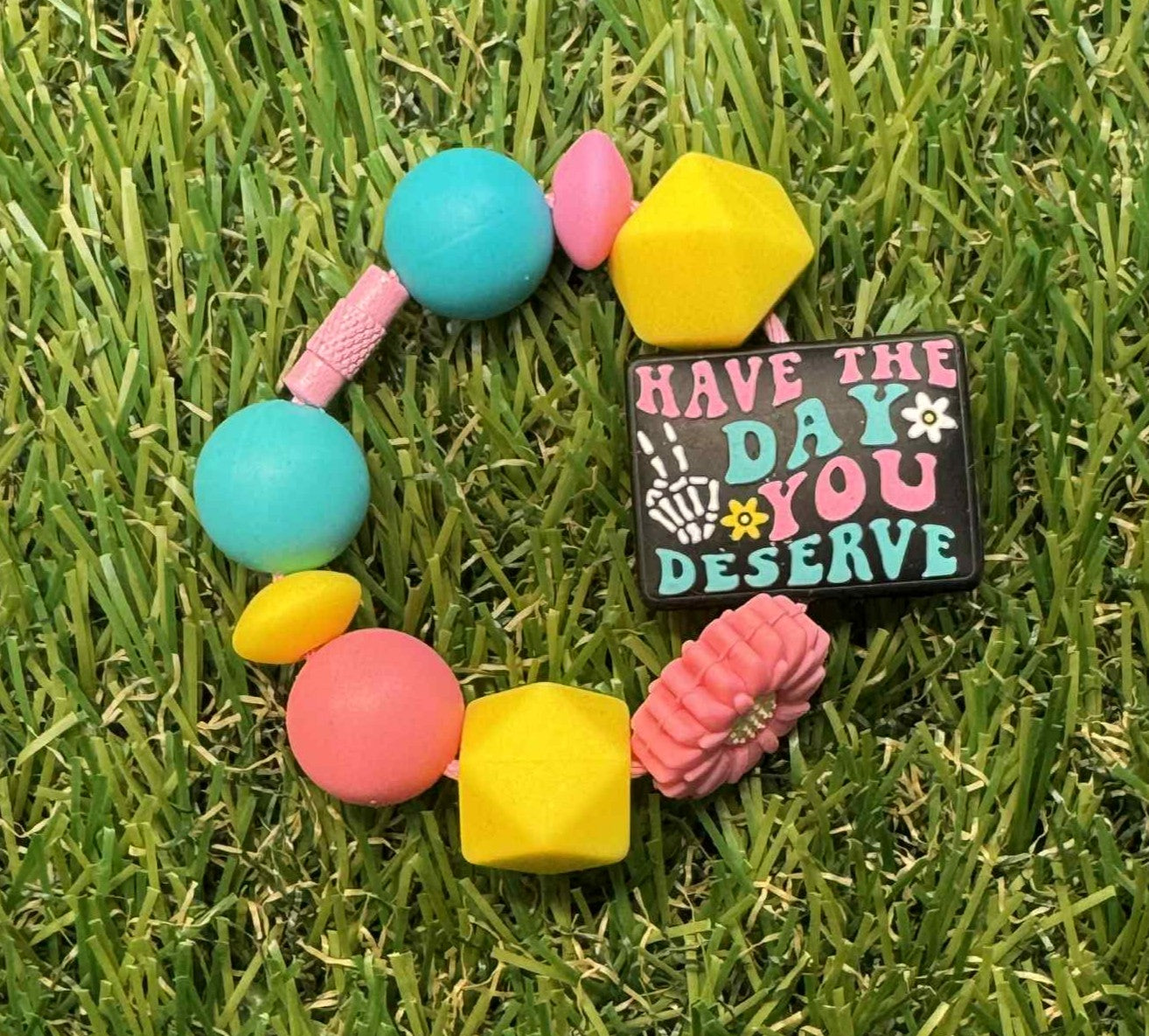 Have The Day You Deserve Cup Charm