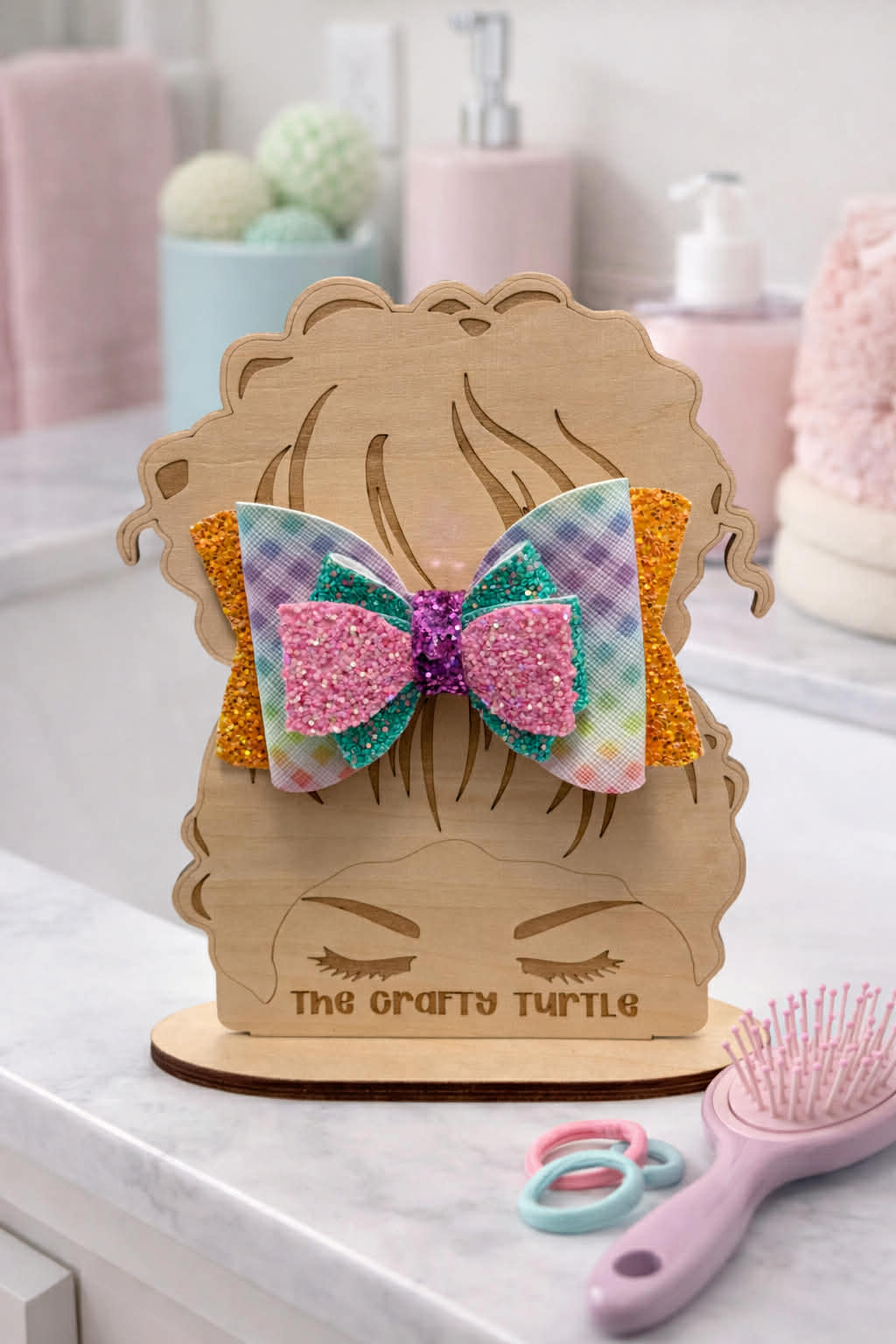 Pastel Plaid Bow