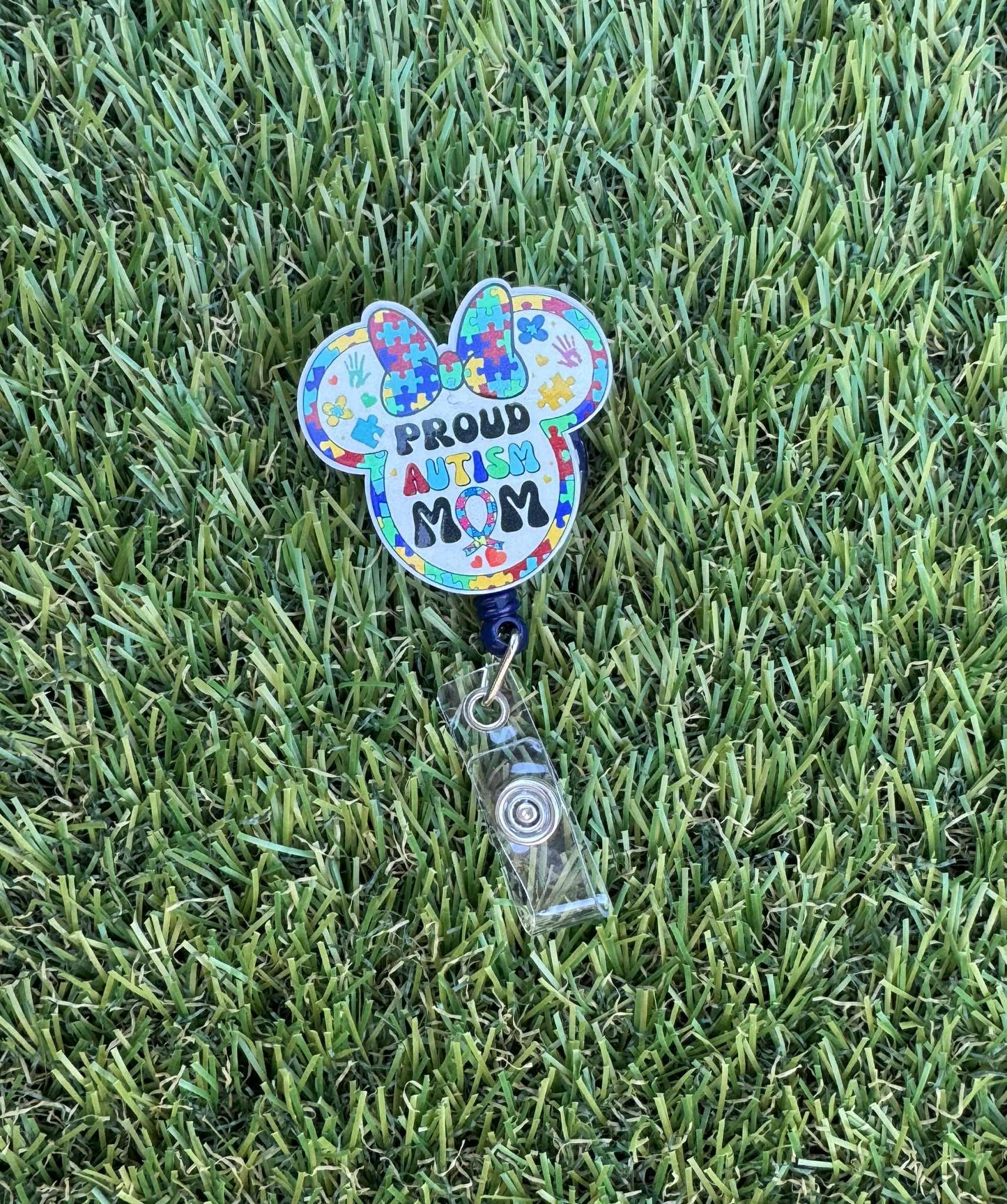 Proud Autism Mom Badge Reel