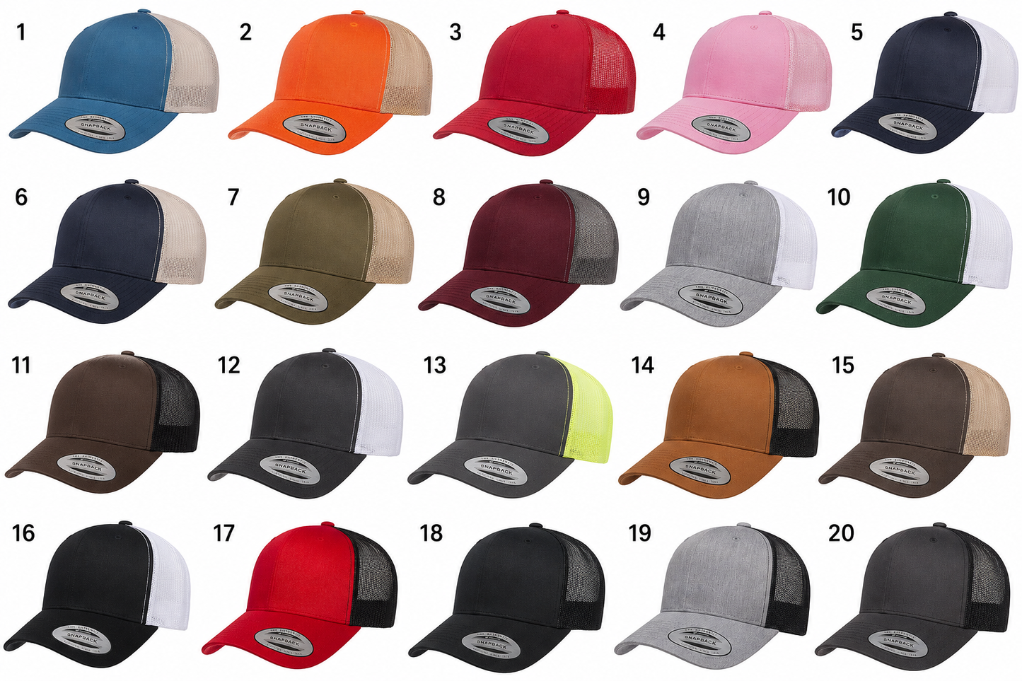 Mens Engraved Trucker Hat