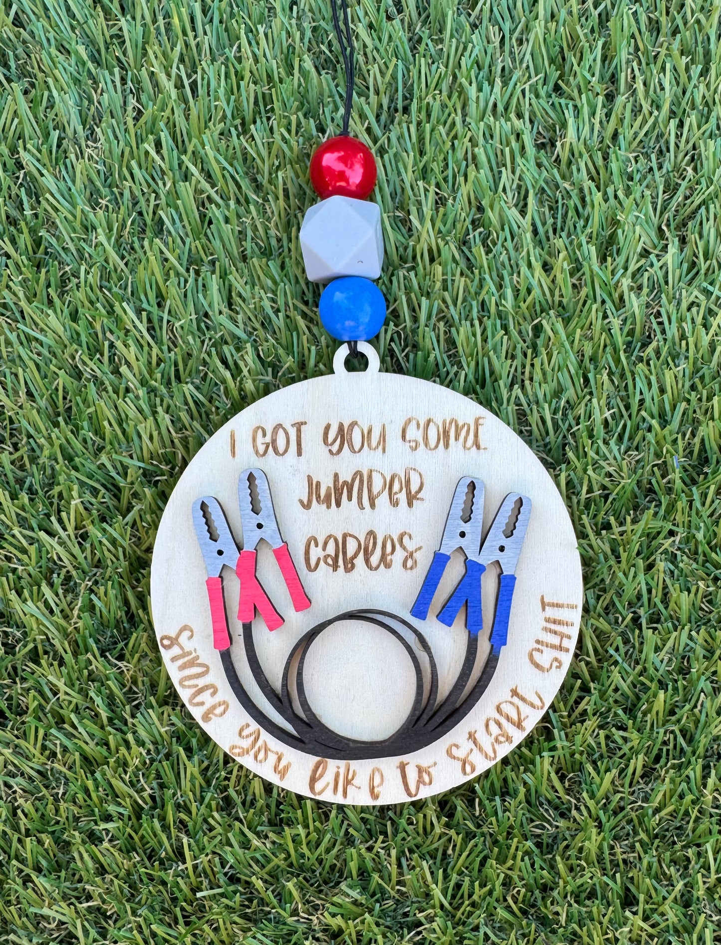 Jumper Cable Car Charm