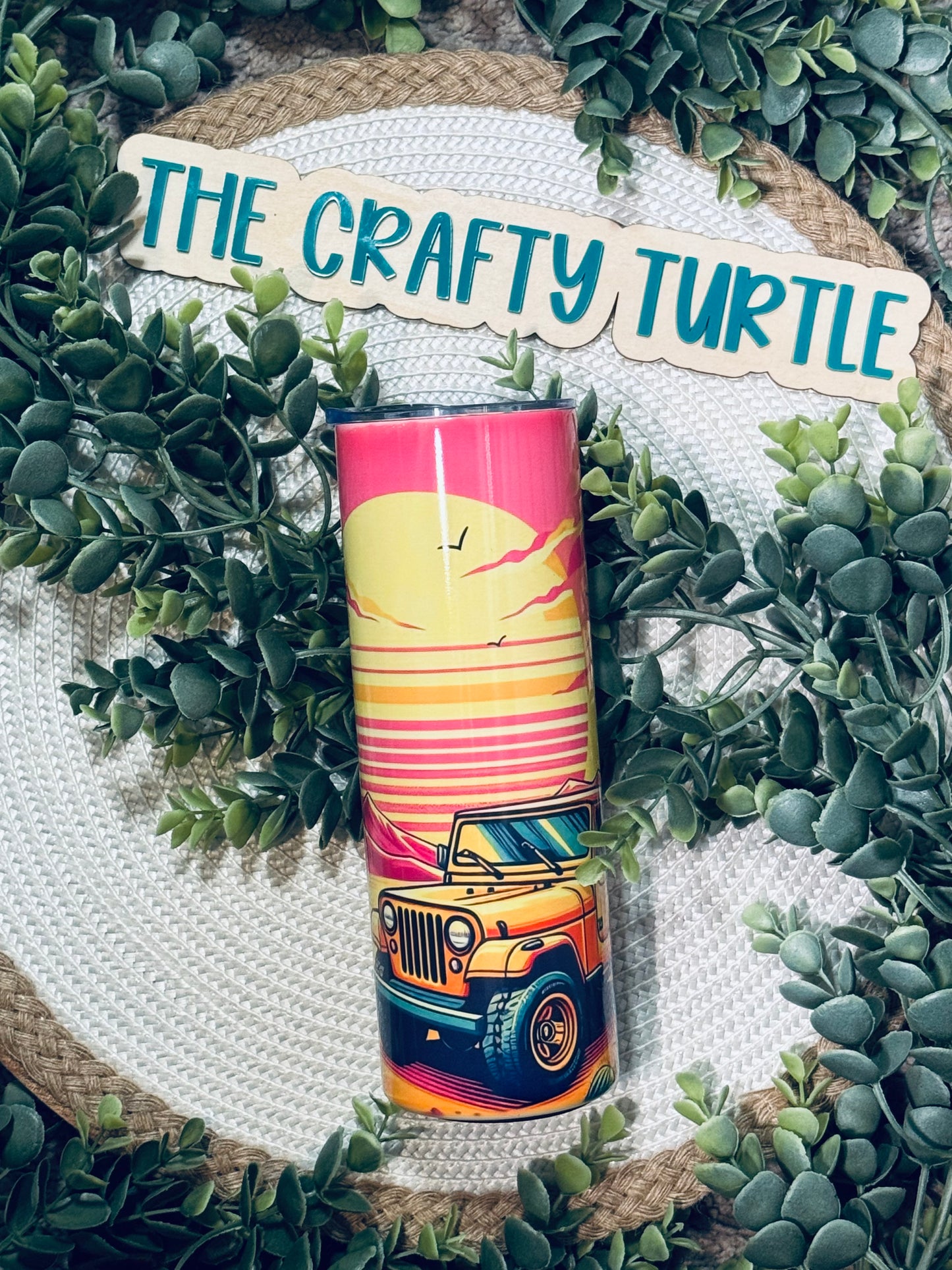 Jeep Sunset-20 oz Tumbler