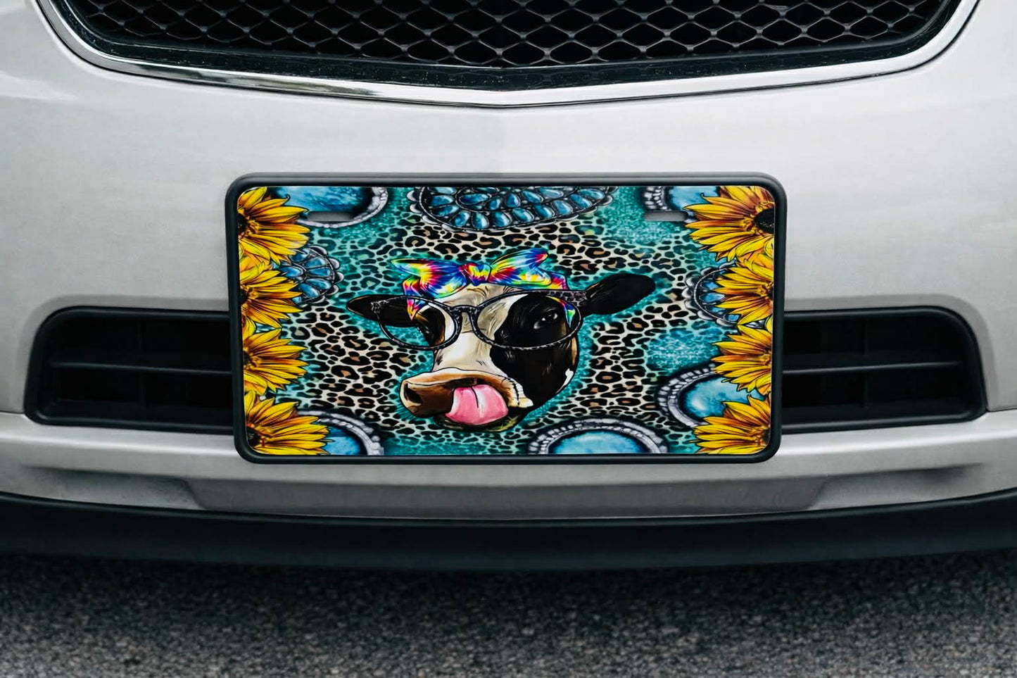 Cow License Plate Tag