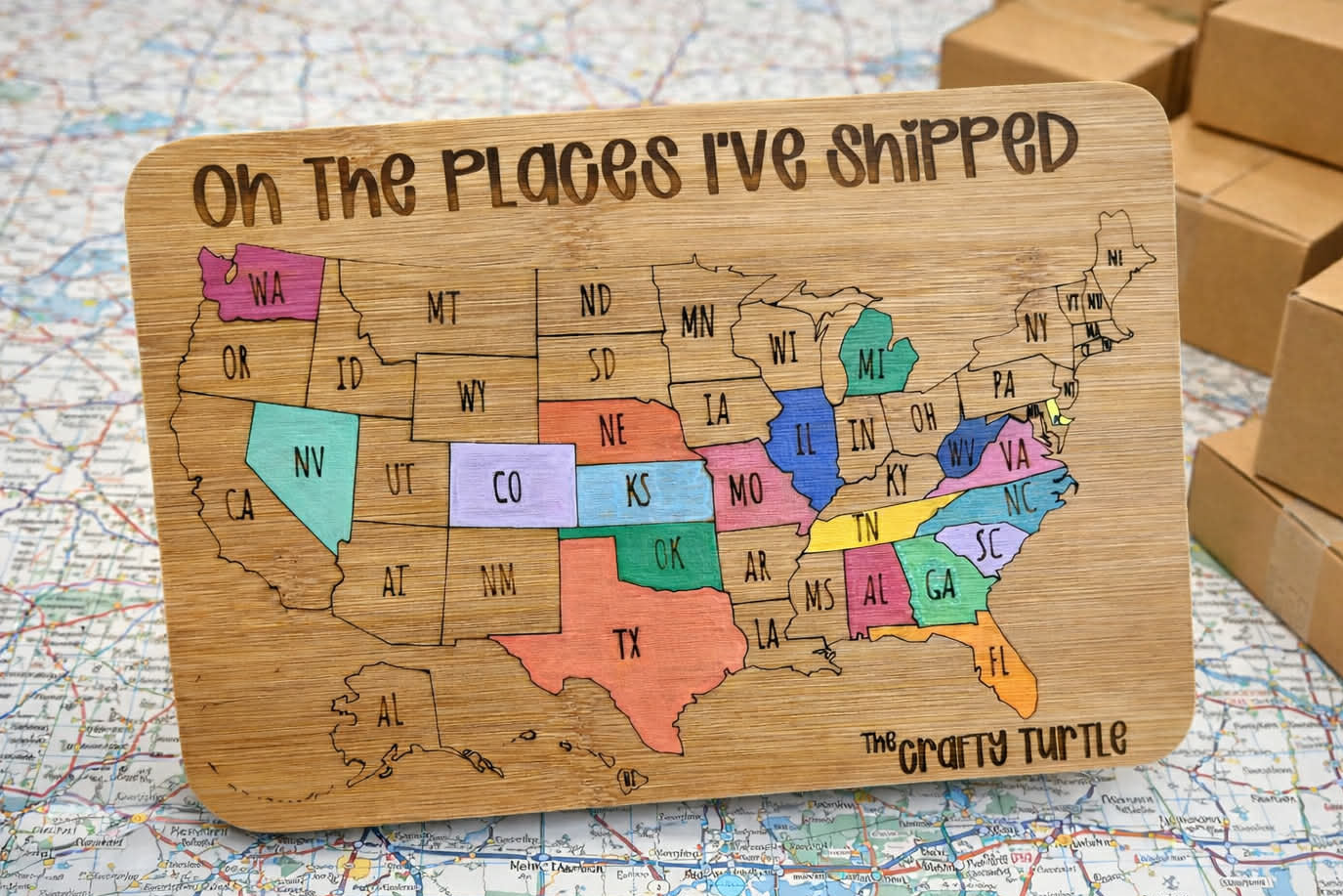 Small Business Color In Map-Customized