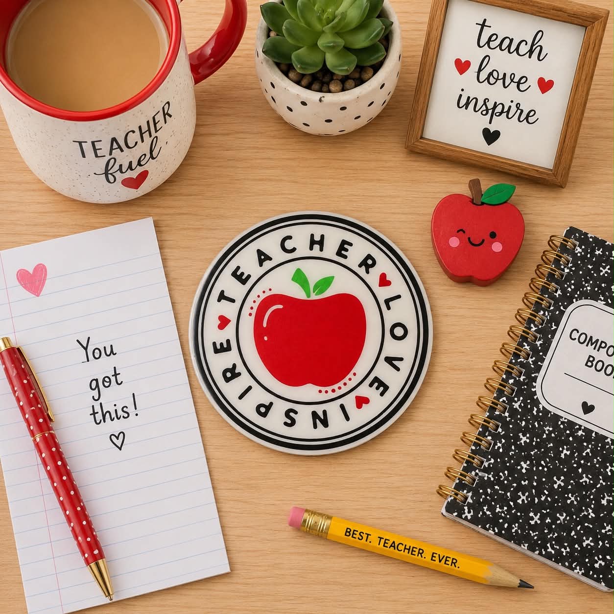 Resin Teacher Coaster