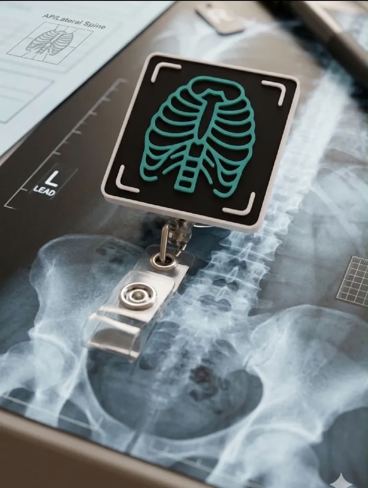 Xray 3D Printed Badge Reel