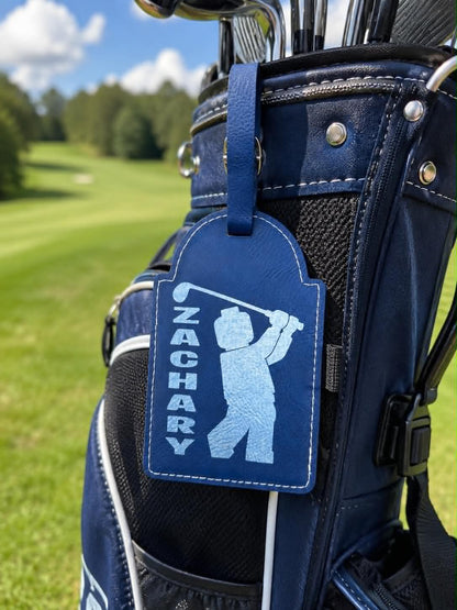 Leatherette Golf Bag Tag