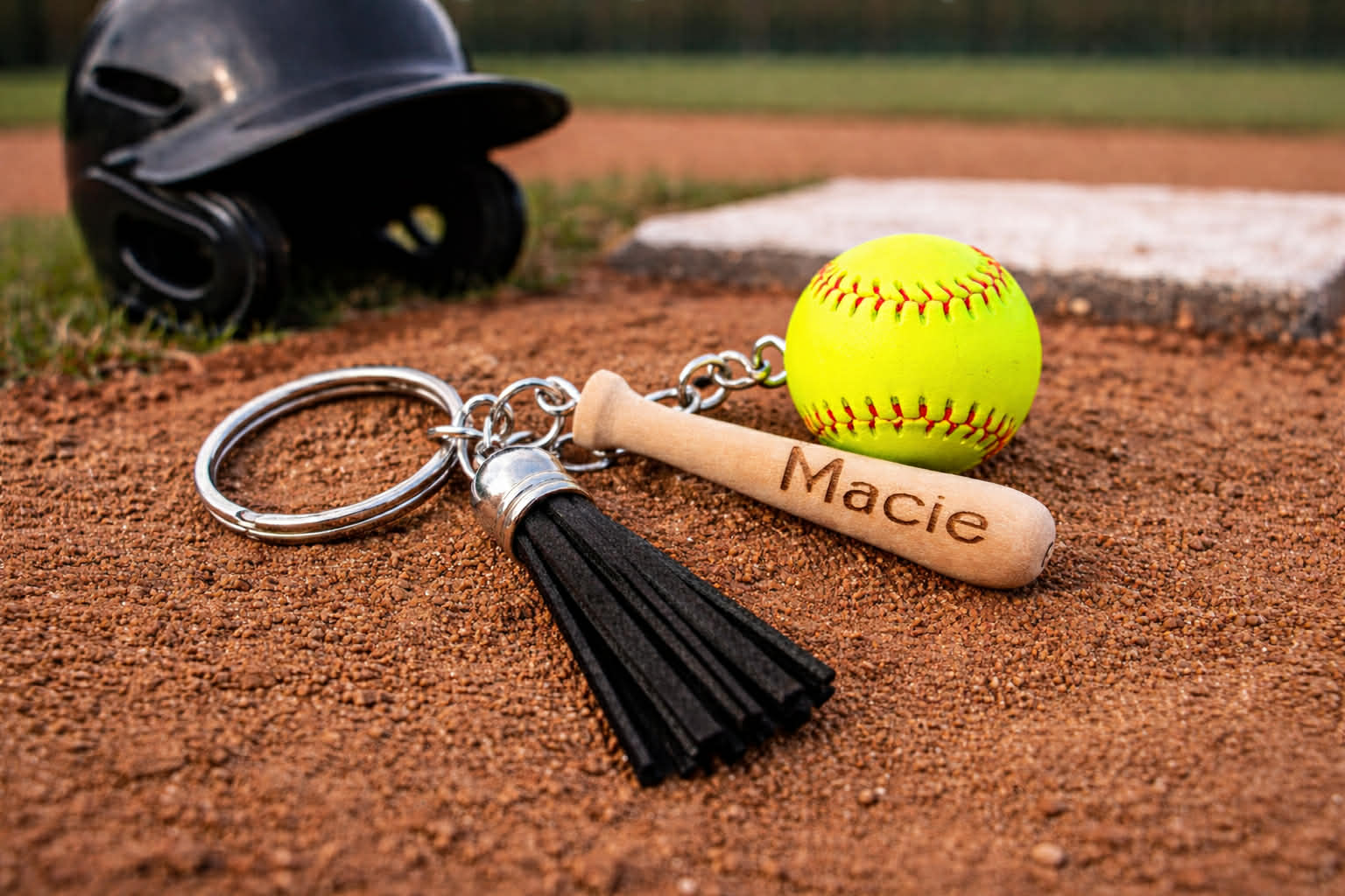 Softball Keychains-Customized – the Crafty Turtle LLC
