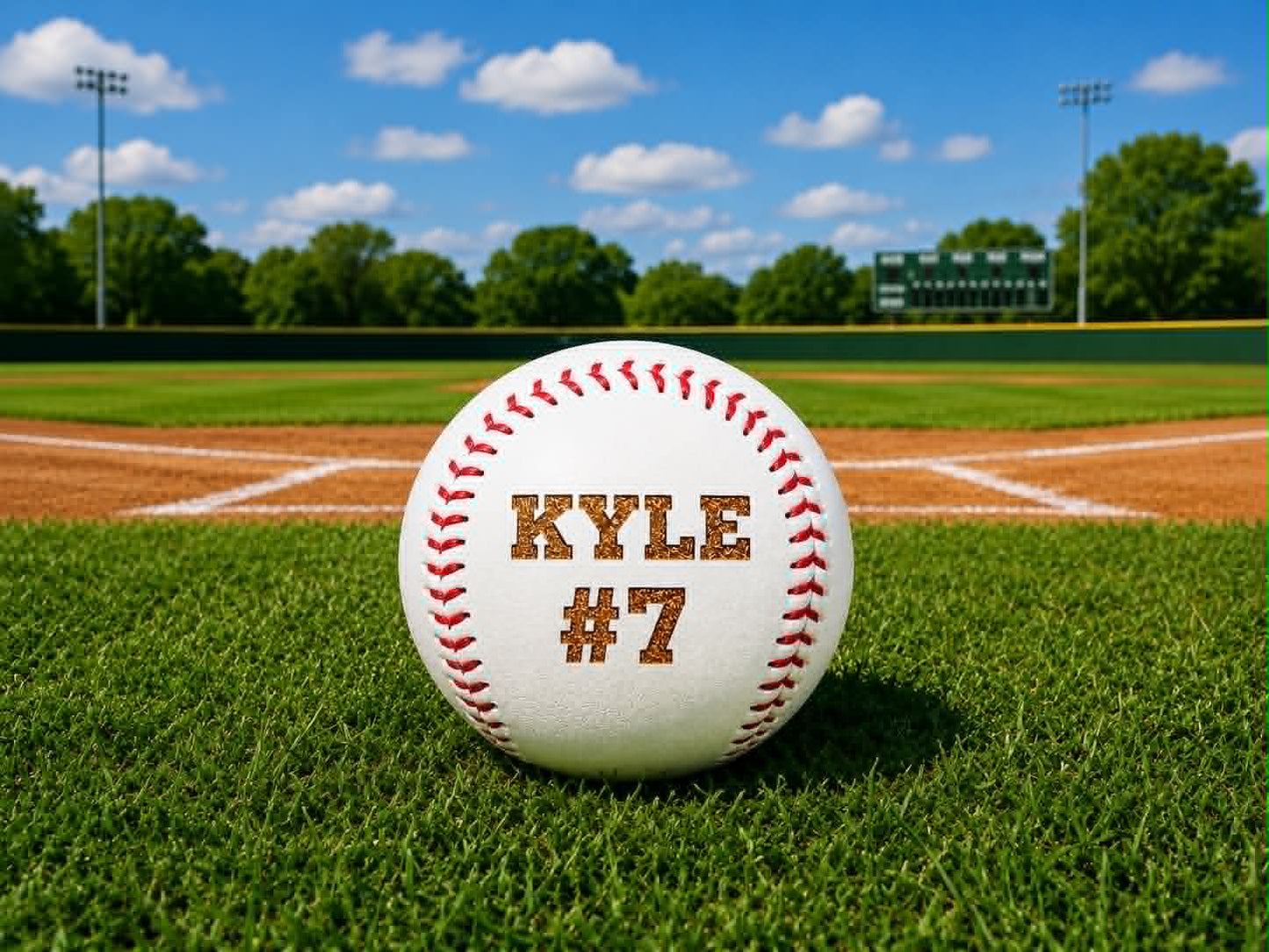 Engraved Baseball