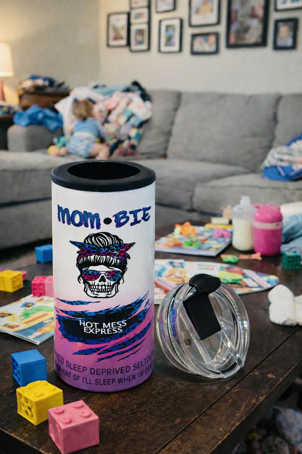Mom-Bie 4-in-1 Koozie Tumbler