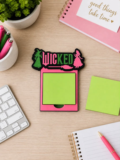 Good Witch, Bad Witch Sticky Note Holder