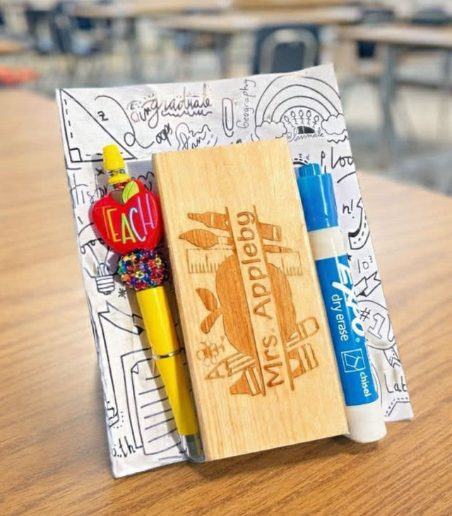 Engraved Chalkboard Eraser Set-Customized