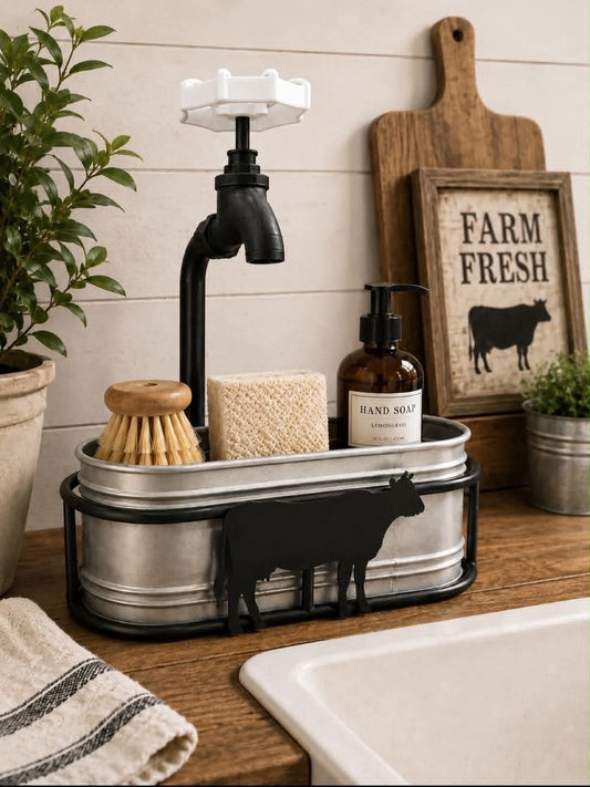 3D Printed Rustic Farmhouse Sink Organizer