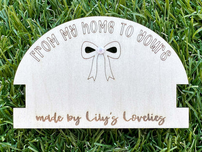 Custom Engraved Bracelet Card Holder