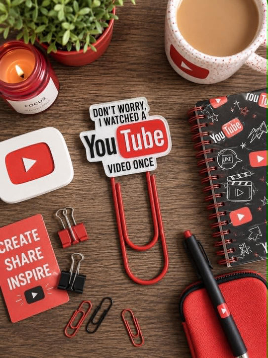 Youtube Jumbo Paperclip/Bookmark