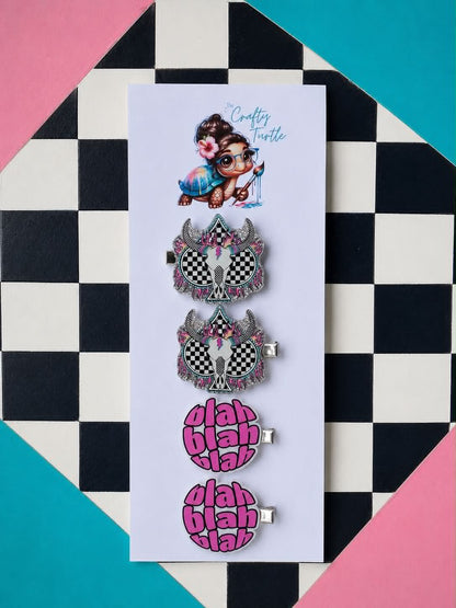 Acrylic Hair Clips (12 bundles)
