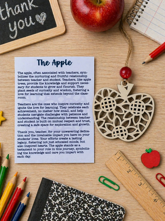 Apple Charm-Teacher Gift Keepsake