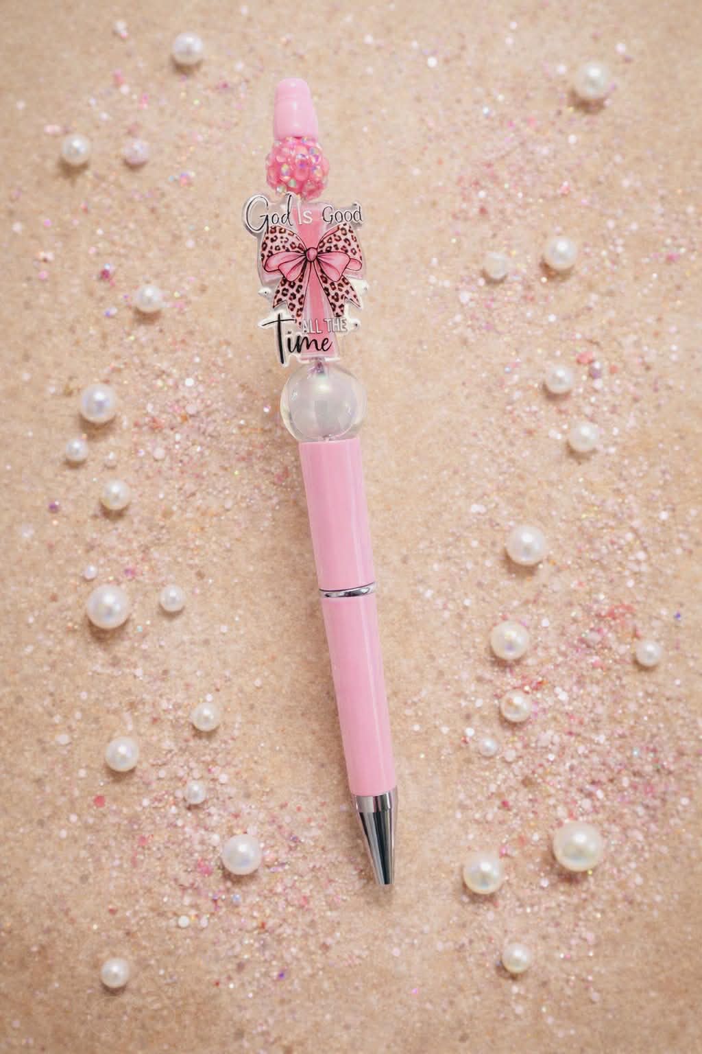 God Is Good All The Time (light pink/translucent) Pen