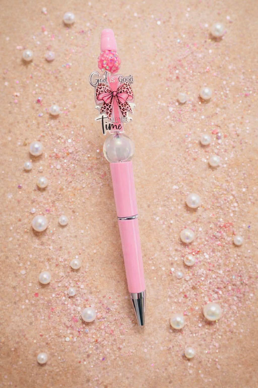 God Is Good All The Time (light pink/translucent) Pen