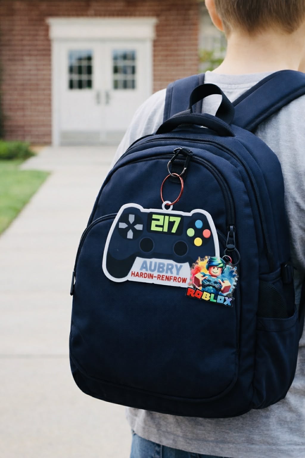 Sublimated Acrylic Backpack Tag