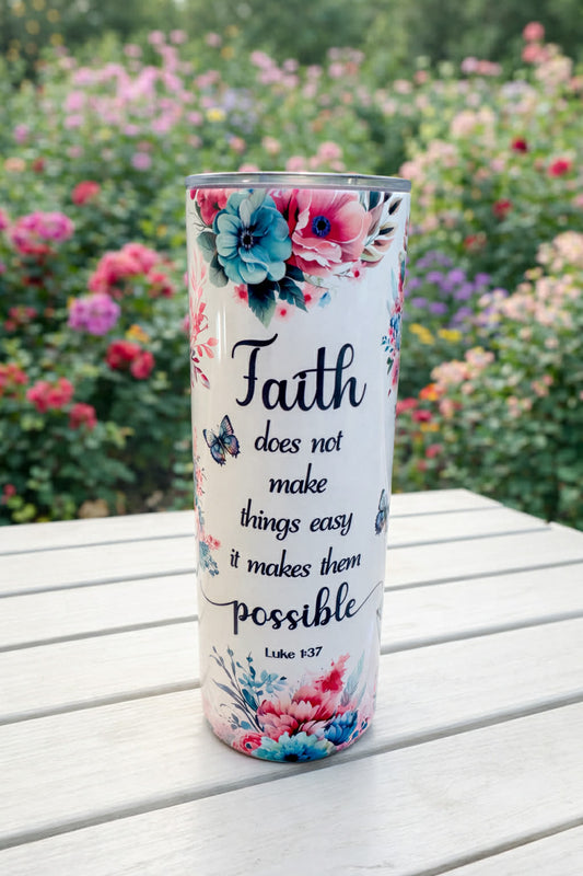 Luke 1:37 Tumbler