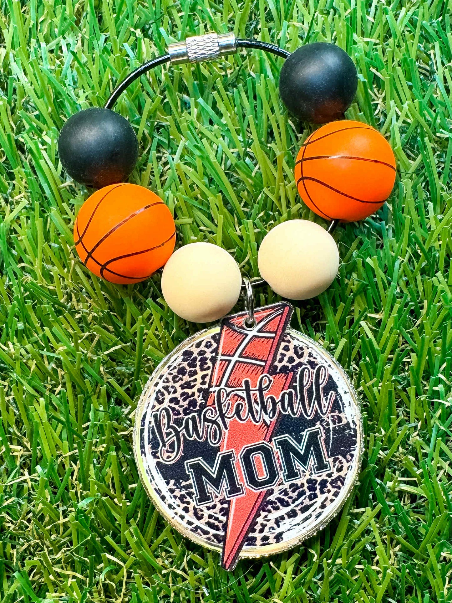 Basketball Mom Cup Charm