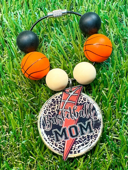 Basketball Mom Cup Charm