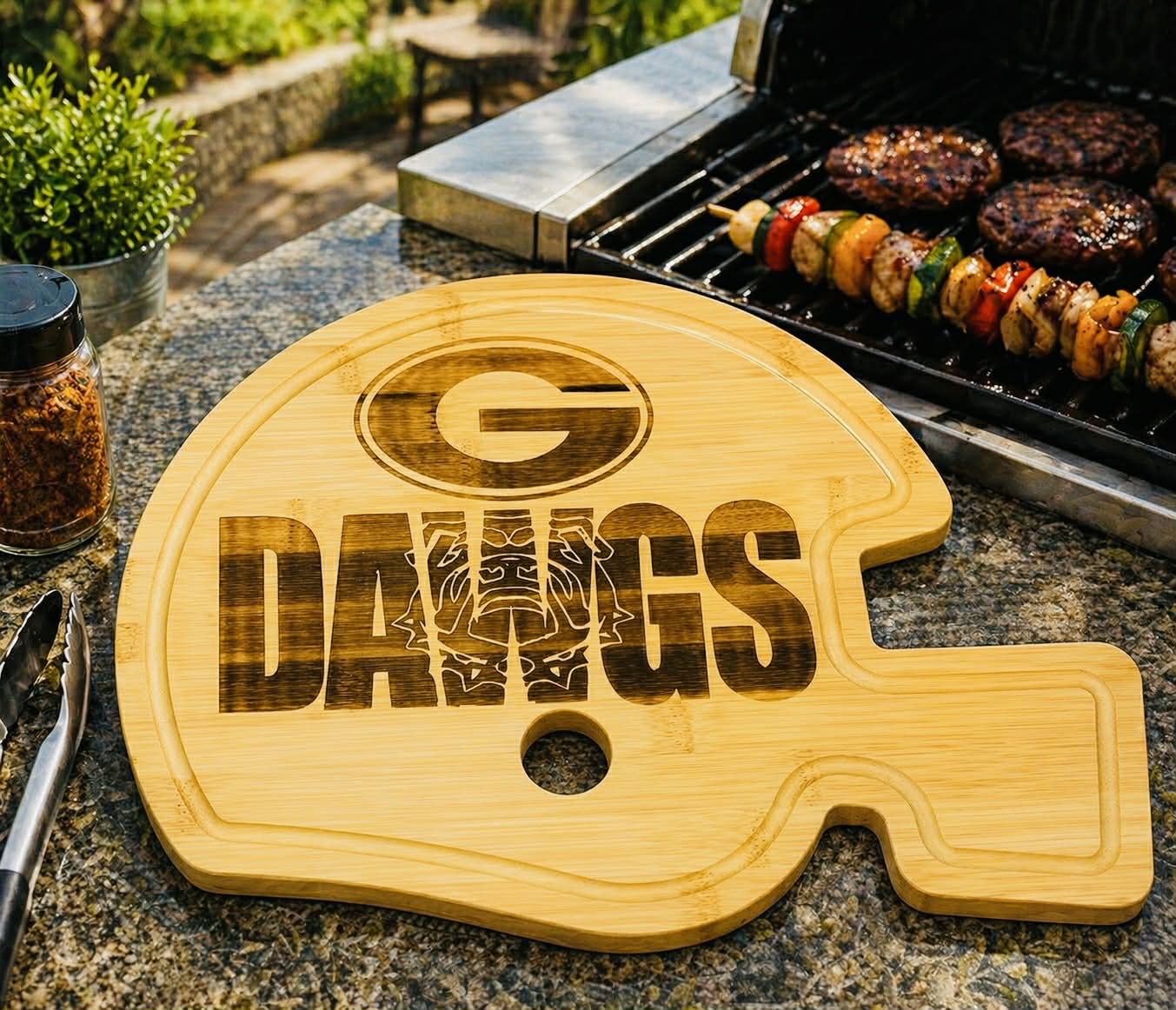 Team Helmet Cutting Board