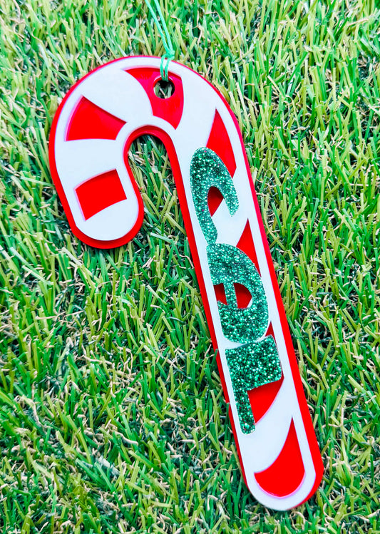 Candy Cane Name Ornament
