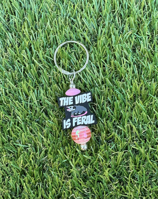 The Vibe Is Feral Cup Charm/Keychain