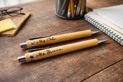 Engraved Bamboo Writing Pen-Personalized Gift
