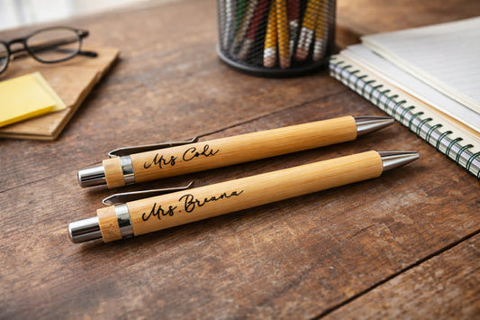 Engraved Bamboo Writing Pen-Personalized Gift