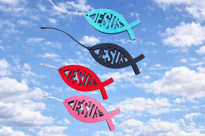 Jesus Fish Car Charm