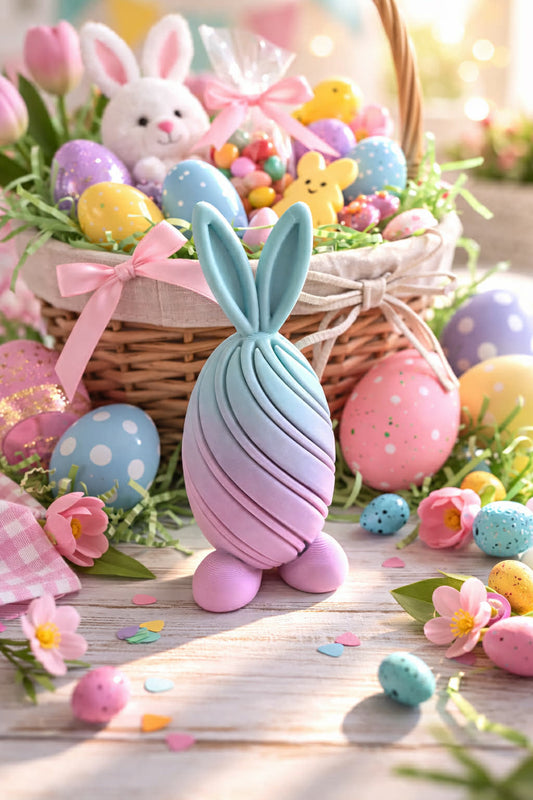 Spiral Bunny (blue/purple ombre) Fidget