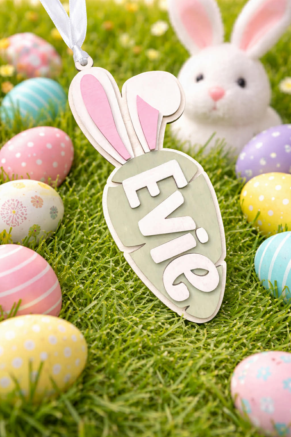 Carrot Easter Basket Tag