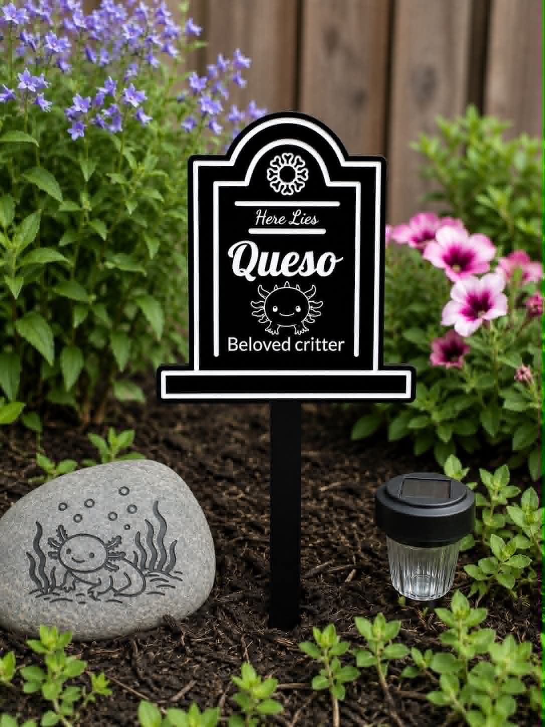 Acrylic RIP Tombstone Ground Stake