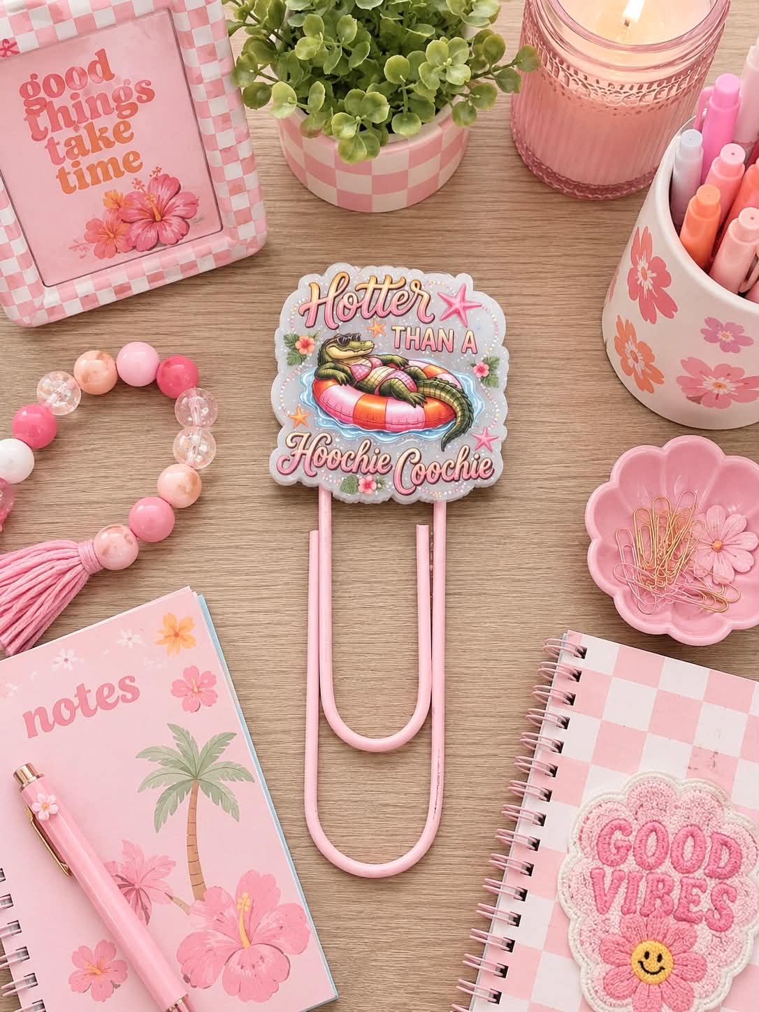 Hotter Than A Hoochie Coochie Jumbo Paperclip/Bookmark