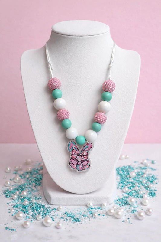 Bubble Blowing Bunny Bubblegum Necklace