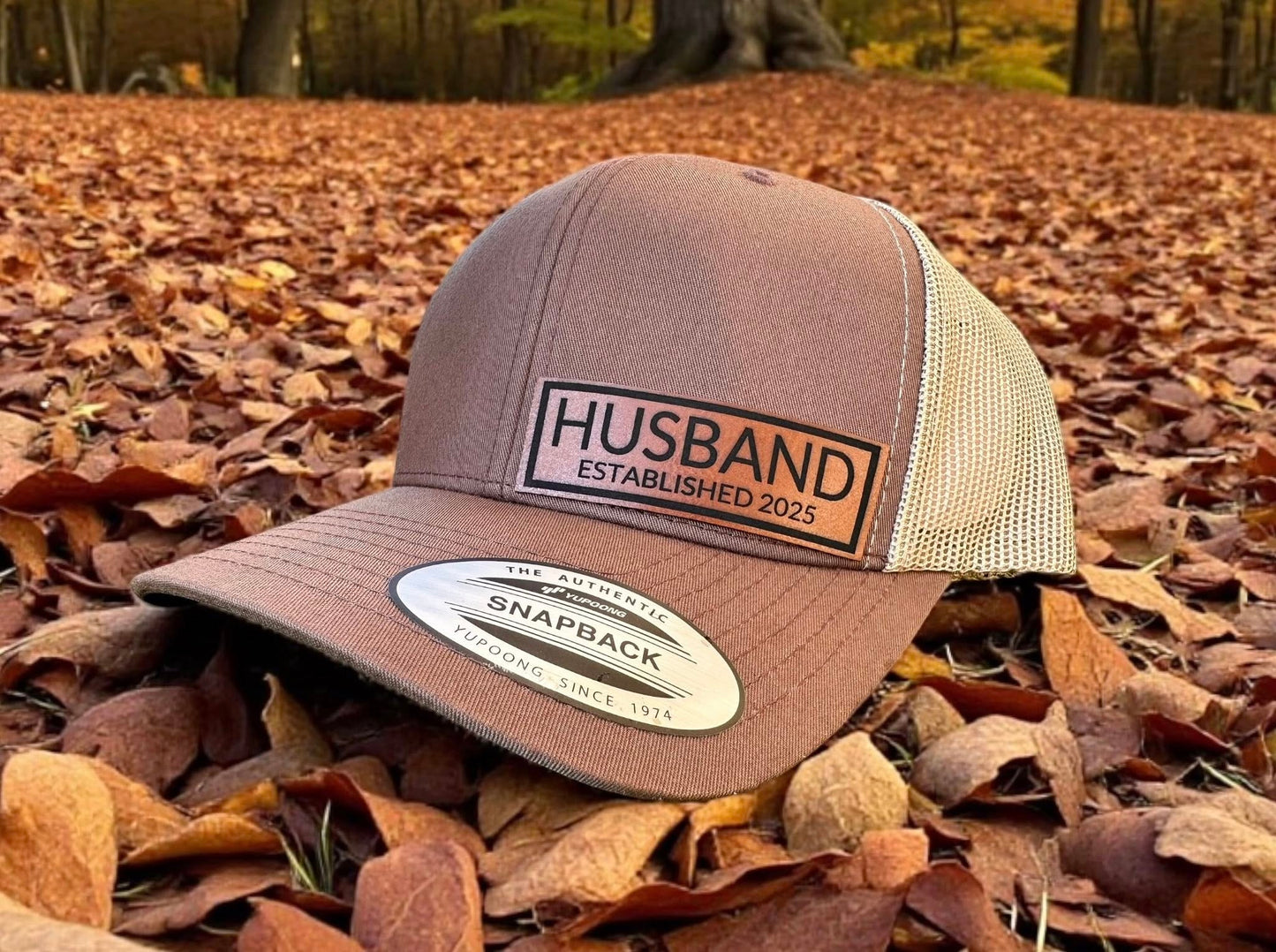 Mens Engraved Trucker Hat