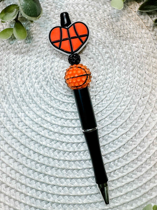 Basketball Heart Pen